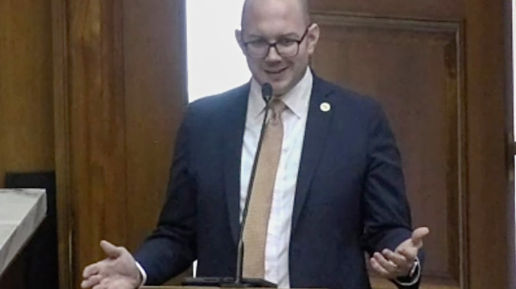 Indiana lawmakers and leaders, like Rep. Jake Teshka (R-South Bend), are attempting to address the decade-long decline in literacy and reading skills among the state’s young students.  - Violet Comber-Wilen/IPB News
