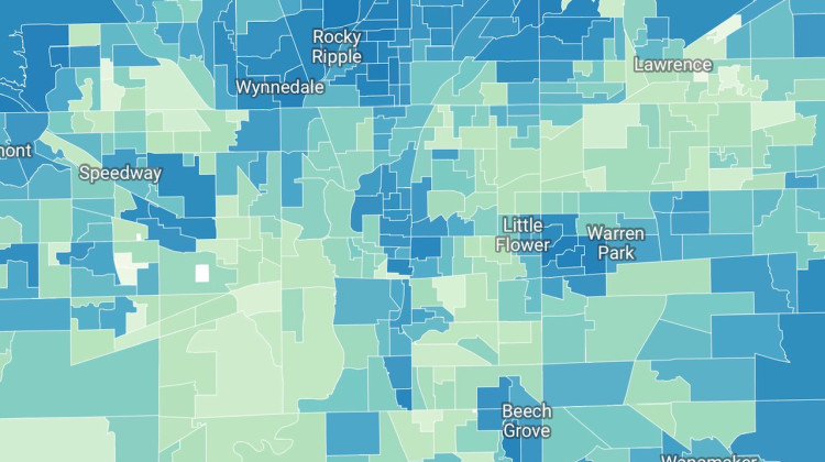 2023 election maps examine all 621 Marion County precincts. (Zak Cassel, WFYI)
