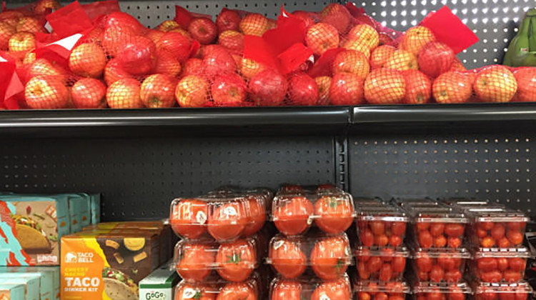 Food from an Indianapolis pantry.  - Jill Sheridan/WFYI