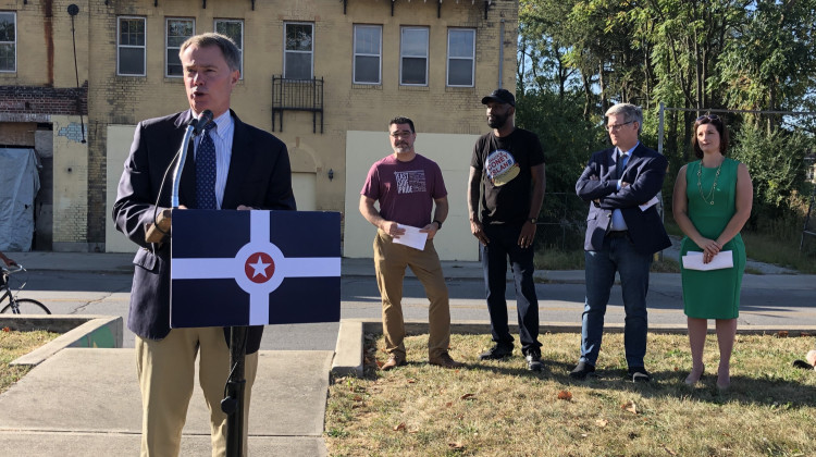 The Near Eastside's 10th Street area will be Lift Indy's third neighborhood targeted for redevelopment. - Darian Benson/WFYI