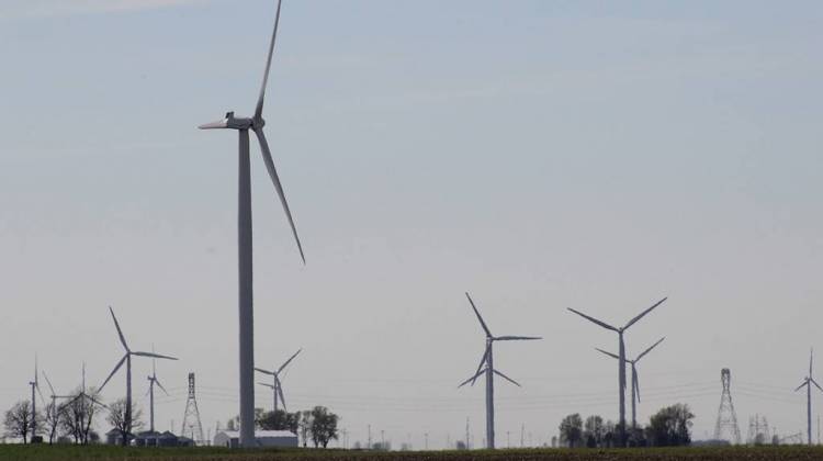 Wind turbines in White County. - Annie Ropeik/IPB News