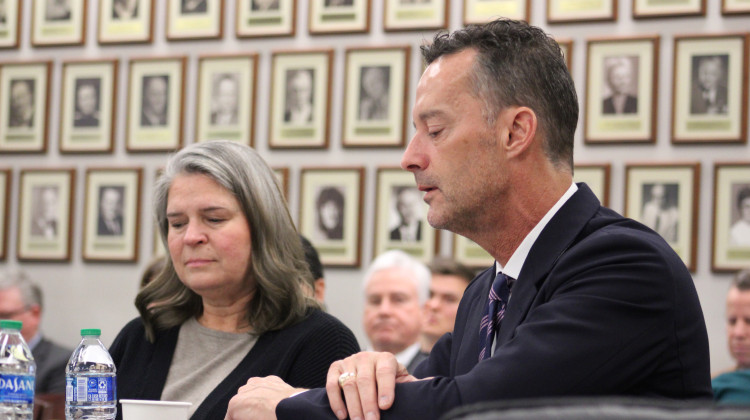 Purdue Board of Trustees chair Mike Berghoff pictured during December's board meeting. - Benjamin Thorp/WBAA