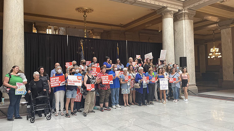 Dozens gather at Jewish Day of Action for Reproductive Justice to protest proposed abortion ban