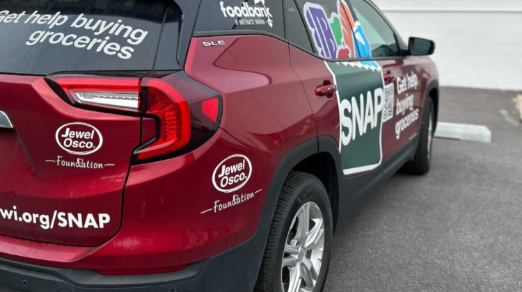 SNAP plays such a critical role for the Food Bank of Northwest Indiana that the organization has taken out a billboard and placed advertising for the benefits program on a few of its vehicles to ensure community members are aware of it. - Courtesy of Food Bank of Northwest Indiana