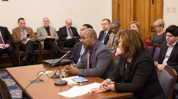 City officials from East Chicago, Indiana, requested state aid from the General Assembly to combat their lead contamination crisis. - Nick Janzen/IPB