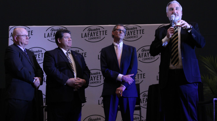 Holcomb meets with Tippecanoe leaders about replicating region's economic success