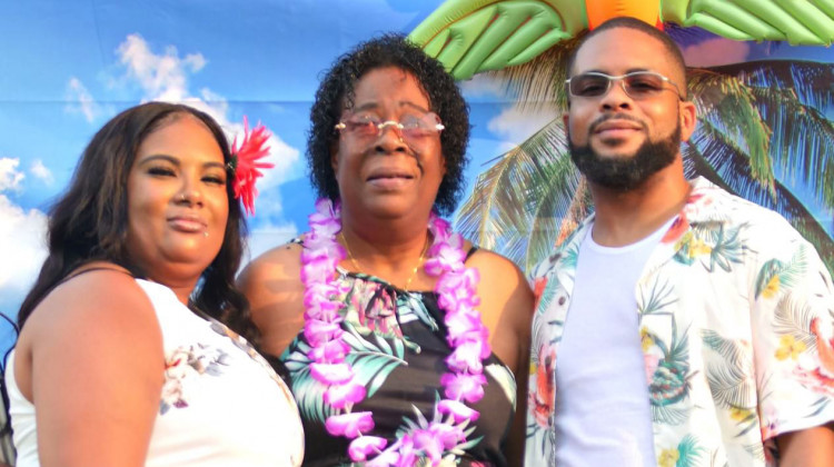 Shelia Muhammad, center, with her daughter Nicole Galloway and son Hakim Muhammad. - (Submitted photo)