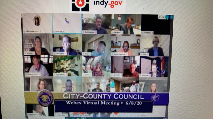 The council meets virtually Monday night. - Jill Sheridan/WFYI