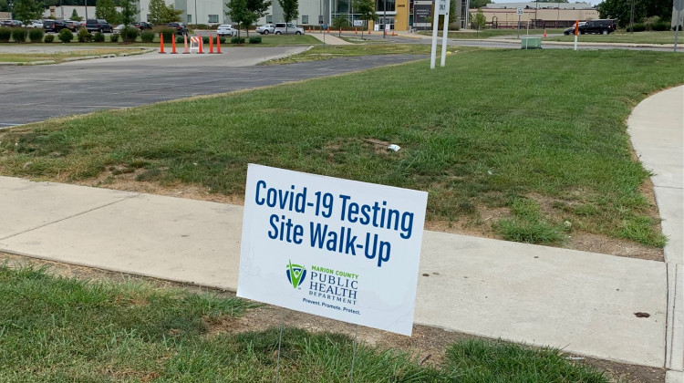 Marion County Public Health testing site. - Jill Sheridan WFYI