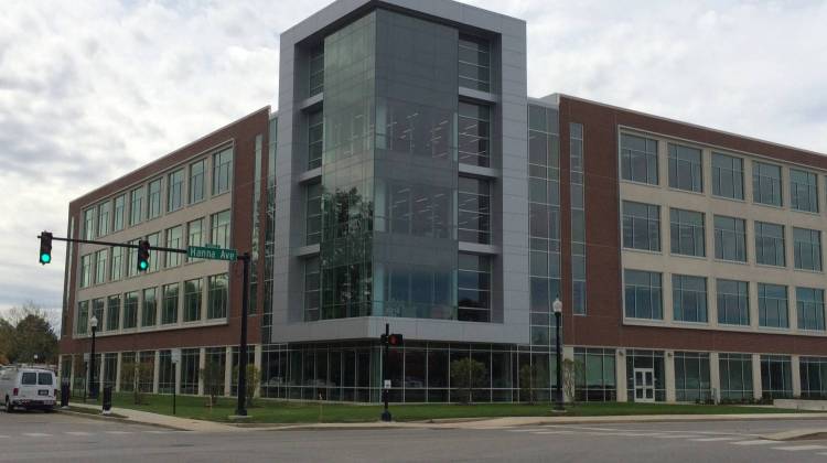 The UIndy Health Pavilion spans 160,000 square feet at the corner of Hanna and State avenues. - Photo By: Deron Molen
