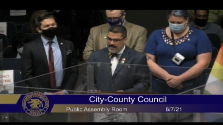 Council members returned to the meeting in person.  - Screenshot