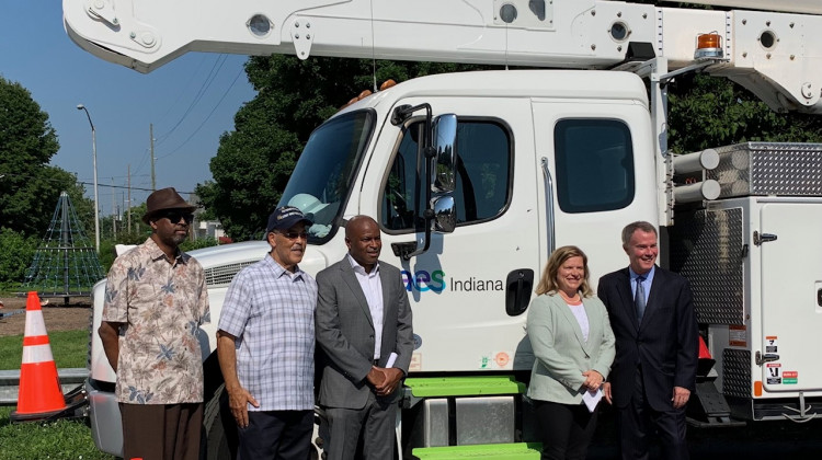 The street light programs latest installation is in Haughville. (Jill Sheridan WFYI)