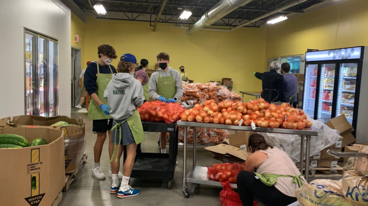 Gleaners Food Bank of Indiana reports a spike in the number of meals served. - Jill Sheridan/WFYI