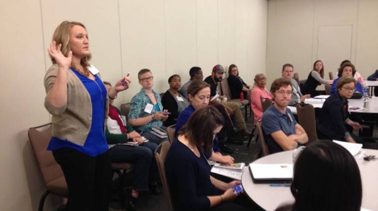 Hoosiers interested in and working with food systems across Indiana attended the second annual Indiana Food Summit in Indianapolis this week. - Photo courtesy of Purdue University Local Food Program