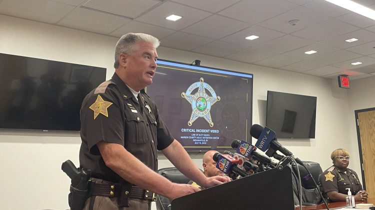 Marion County Sheriff Kerry Forestal said the office has been facing significant staffing shortages. - Katrina Pross/WFYI