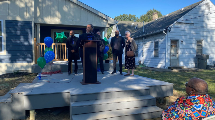 Brandon Cosby, CEO of Flanner House, is excited to support more Black people during their mental health journey. - Elizabeth Gabriel/WFYI News