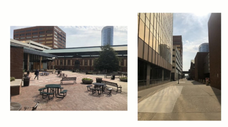 City Market upgrades include the plaza and alley. - Photos provided by the city of Indianapolis