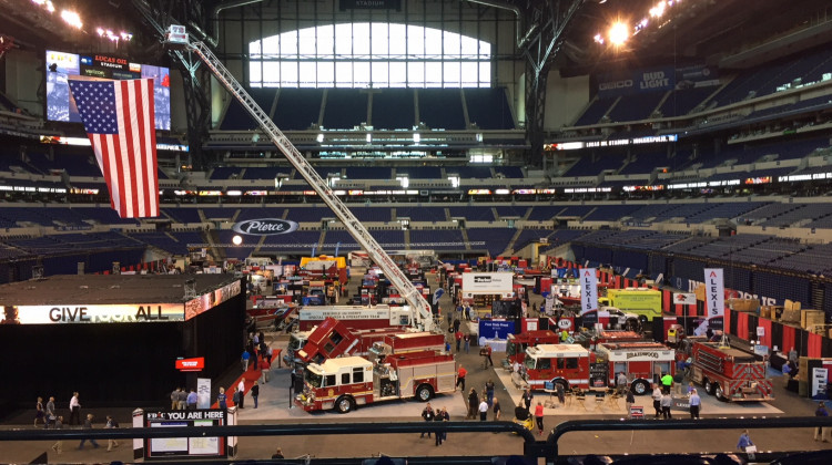 FACEs and LAM are exhibitors at the annual firefighters conference in Indianapolis. - Jill Sheridan/IPB News
