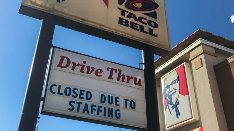 A KFC and Taco Bell location in South Bend temporarily closed due to staffing issues. - Justin Hicks/IPB News