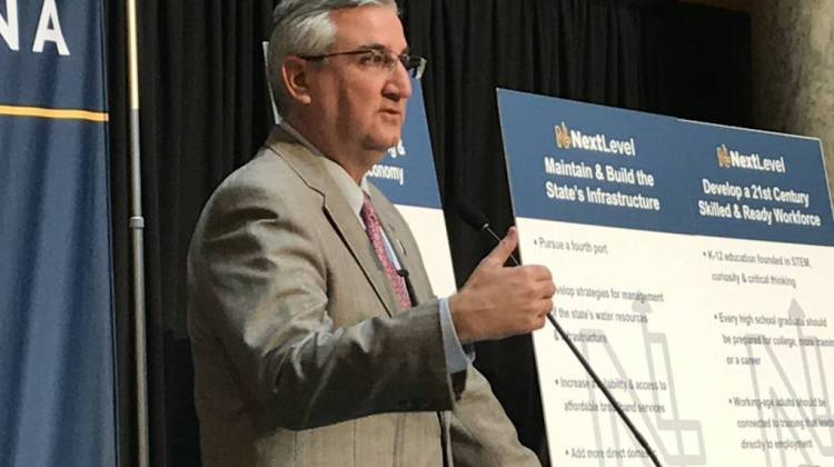 Holcomb says he wants to give lawmakers more time to develop legislation that's expected to change the law regarding the sale and use of CBD. - Brandon Smith/IPB News
