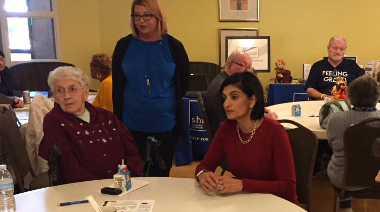 Value
CMS Administrator Seema Verma visited a senior living facility in Indianapolis.  - (Jill Sheridan/IPB News)