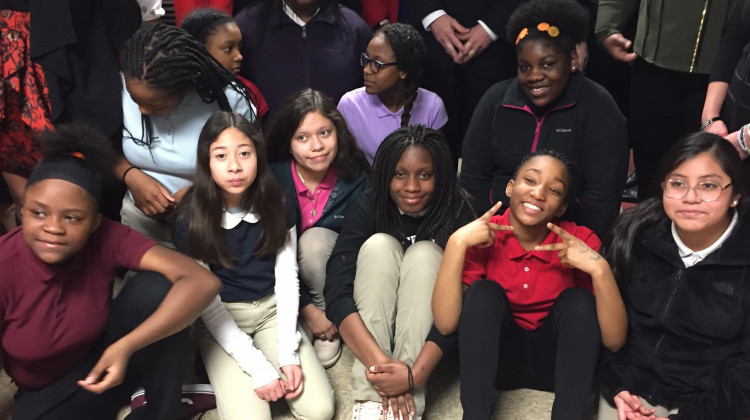 Fifth grade girls at Floro Torrence School in Indianapolis will participate in the pilot program. - Jill Sheridan/IPB News