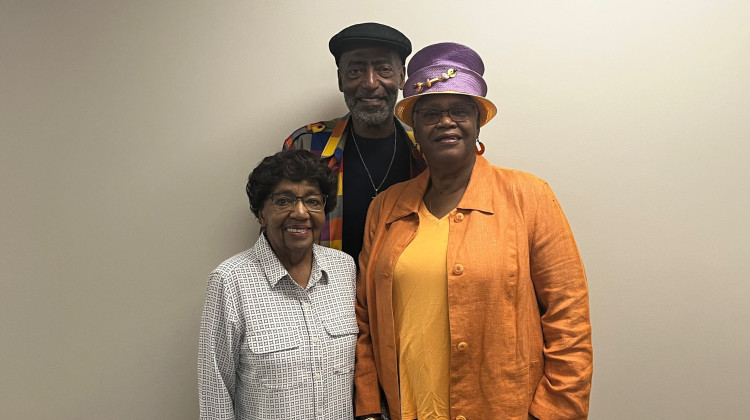(L-R) cast members Betty Meriweather and Larry Keough and director Sandra Gay. - Ray Steele