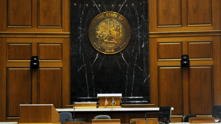 The House chamber in the Indiana Statehouse.  - Lauren Chapman/IPB News