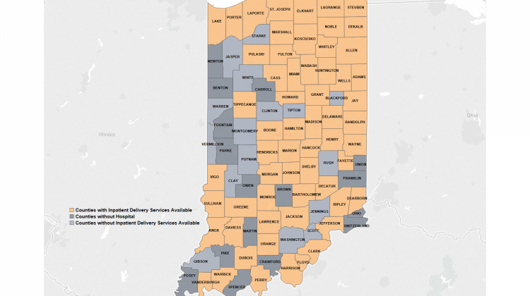 Report: 27 Percent Of Hoosier Counties Considered 'Maternal Care Deserts'