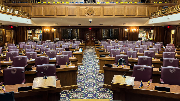 The view from where the speaker presides in the Indiana House chamber. - Brandon Smith/IPB News