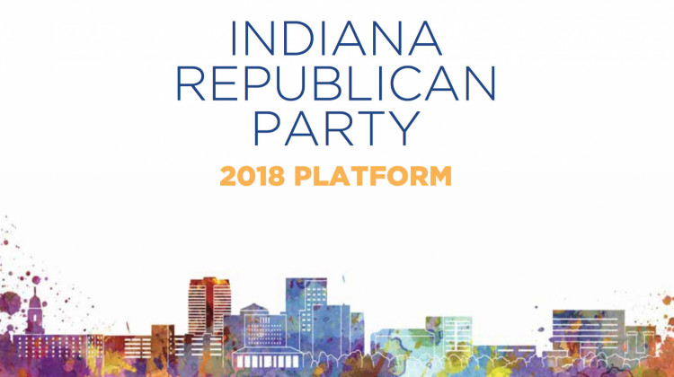 ndiana Republican Party Chair Kyle Hupfer says delegates at this weekend’s convention will vote to choose between two versions of the state party’s platform. - Indiana GOP
