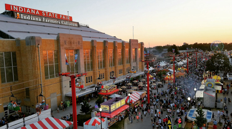 The legislature legalized alcohol sales at the Indiana State Fair in 2014.  - Indiana State Fair