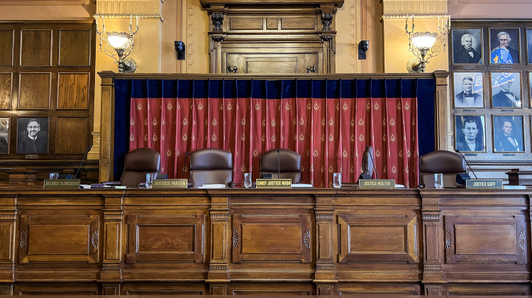 The Indiana Supreme Court is considering a challenge to Indiana's ballot access law that determines whether someone can run as a Republican or a Democrat in primary elections. - Brandon Smith/IPB News