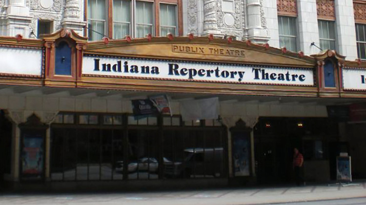 The Indiana Repertory Theatre is among many local arts organizations forced to put its season on hold due to the COVID-19 pandemic. - WSaves PublicArt/CC-BY-SA-3.0