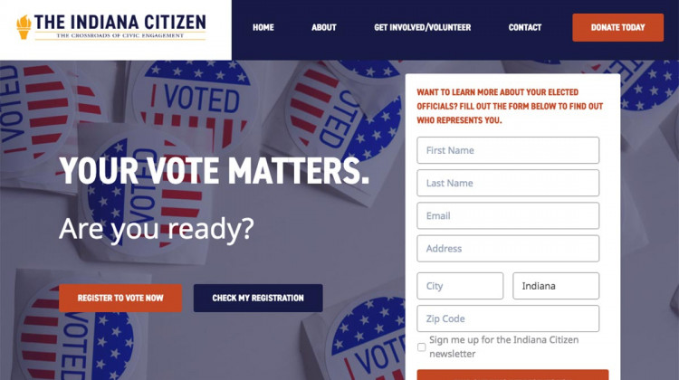 A new nonprofit hopes to turn around Indiana's low voter registration and turnout with the launch of a voter engagement effort called the Indiana Citizen. - indianacitizen.org