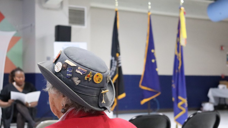 Women from the Auxiliary Unit 249 attended Indianapolis’ 25th Pearl Harbor Day Memorial Service on Dec. 7, 2022. - Abriana Herron/Indianapolis Recorder