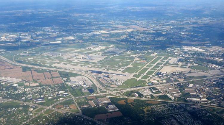 Indianapolis International Airport  will get $464,000 from the latest round of federal airport infrastructure grants to rehabilitate taxiway lighting. - redlegsfan21/CC-BY-SA-2.0