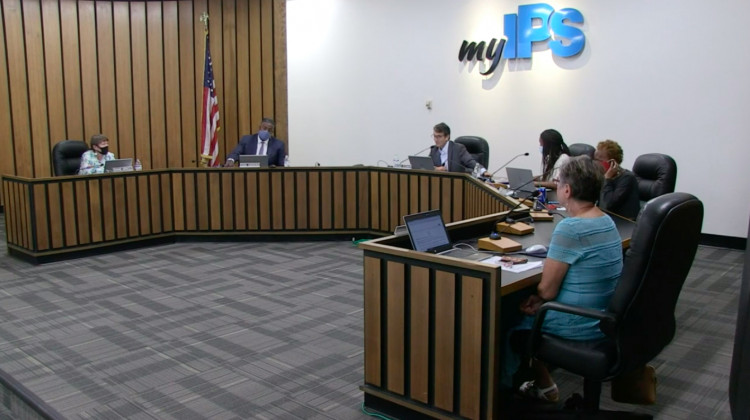 The IPS Board of Commisioners at its action meeting, Thursday, June 25, 2020. - Vimeo