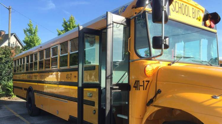 A bus for the Indianapolis Public Schools district. - Indianapolis Public Schools