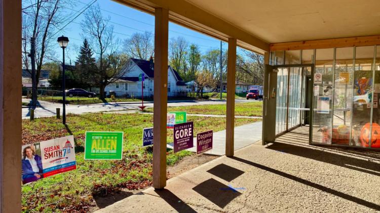 IPS school board candidates in 2020 raised nearly $600,000 to compete for one of four seats. This year, there’s only one competitive race for a seat on the board, which will soon vote on a comprehensive overhaul of Indianapolis schools.  - Dylan Peers McCoy / Chalkbeat