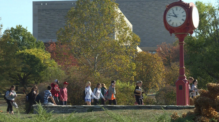 Students on Indiana University's Bloomington campus. - FILE PHOTO: Steve Burns/WTIU