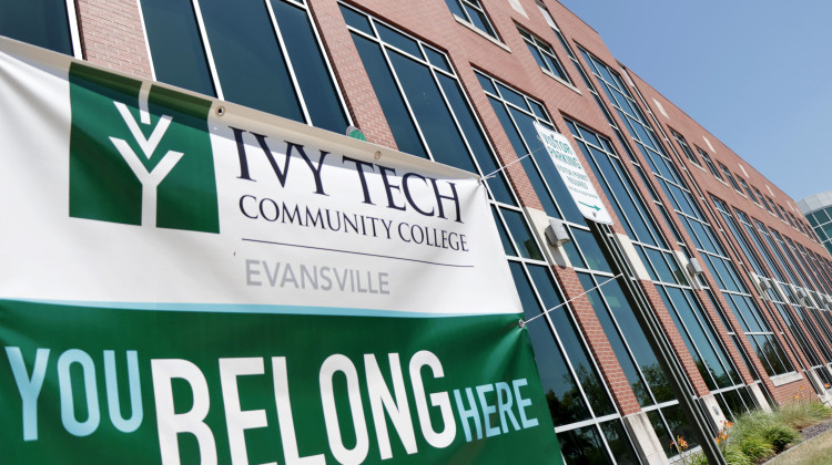 Ivy Tech Community College branch located on First Avenue in Evansville, Indiana. - Tim Jagielo / WNIN