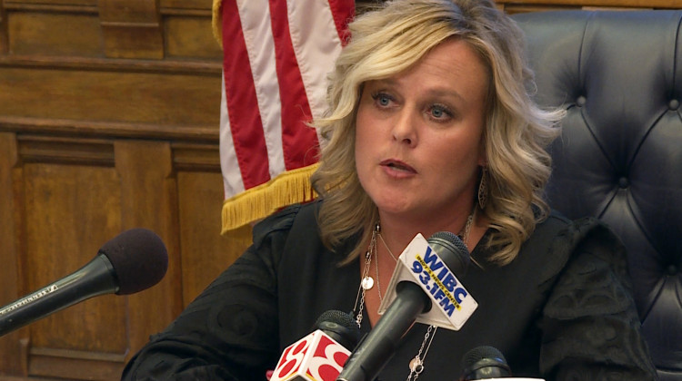 State Superintendent Jennifer McCormick outlines her department's 2019 legislative agenda – including school accountability, inclusive practices for schools receiving public funding, and teacher licensure. - Jeanie Lindsay/IPB News