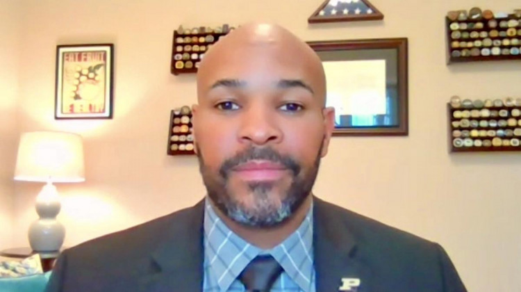 Dr. Jerome Adams is now the Director of Health Equity Initiatives at Purdue University. - (Mitch Legan/Zoom)