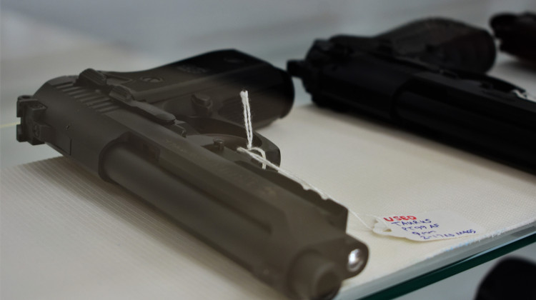 Indiana's new permitless handgun carry law does not impact background checks when you buy a gun. - FILE PHOTO: Justin Hicks/IPB News