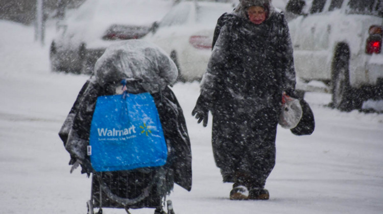 The winter storm that rolled in Wednesday across Indiana shut down or reduced hours at testing and vaccine sites through Saturday. - (Justin Hicks/IPB News)