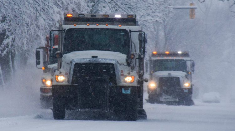 Crews in northern Indiana were out Wednesday as the area got its first of two rounds of snow. The wide variety of weather conditions across Indiana complicates how governments respond. - Justin Hicks/IPB News