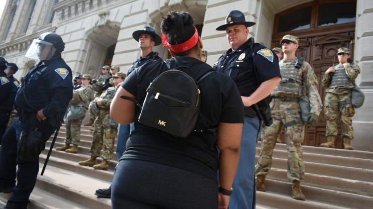 Indianapolis, like many communities around the state and the country, saw protests over racial injustice and police brutality over the summer.  - FILE PHOTO: Justin Hicks/IPB News