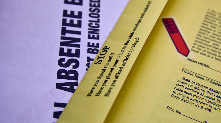 People applying for an absentee, mail-in ballot will now have to provide some form of voter identification under legislation poised to become law. - FILE PHOTO: Justin Hicks/IPB News