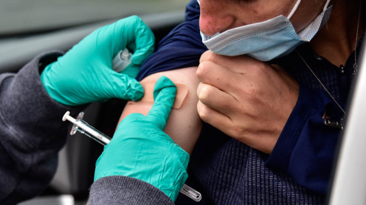 Indiana ranks near the bottom of U.S. states for vaccinations, with fewer than 55 percent of the total population fully vaccinated. - (Justin Hicks/IPB News)